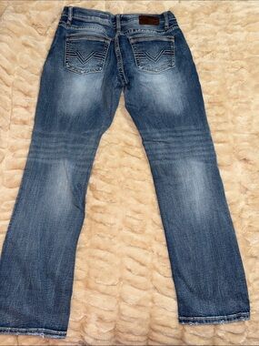BKE Men's Medium Blue Bootcut Jeans